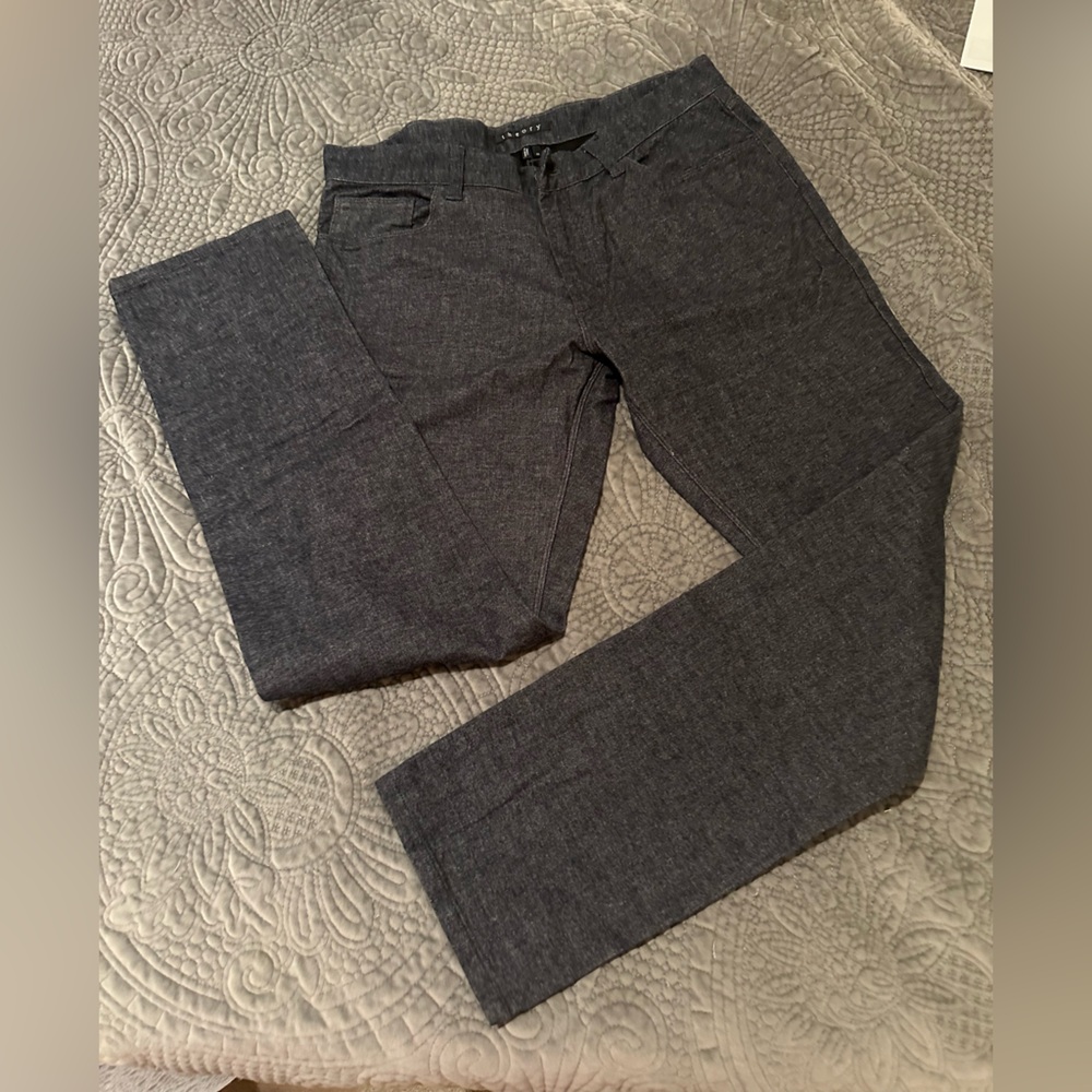 Theory Haydin Charcoal Chinos for Men 32
